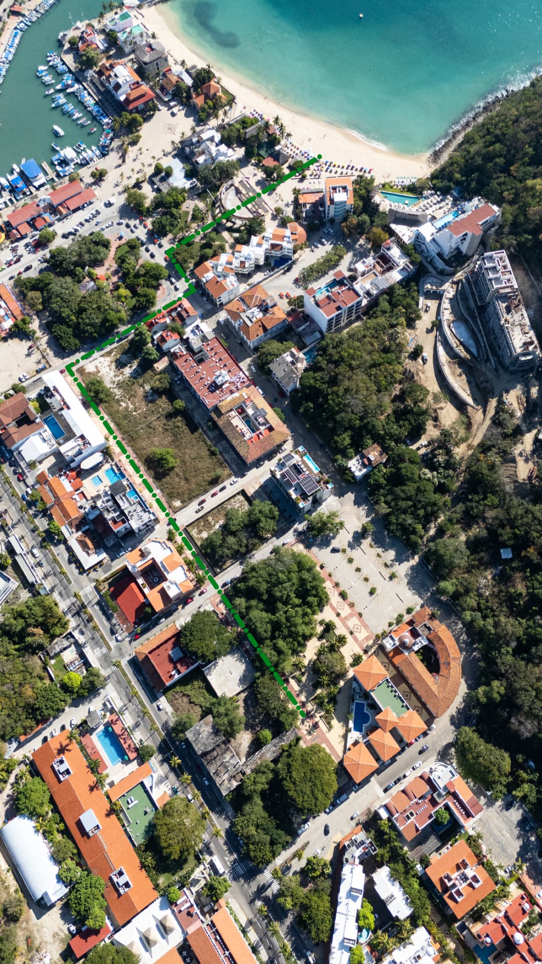 Mapa de ubicación de Sundara Condos & Plaza en Santa Cruz, Huatulco